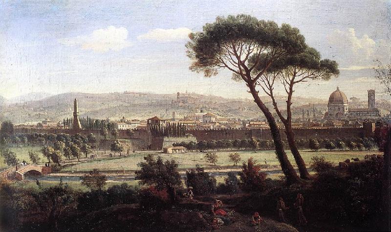 WITTEL, Caspar Andriaans van View of Florence from the Via Bolognese Sweden oil painting art